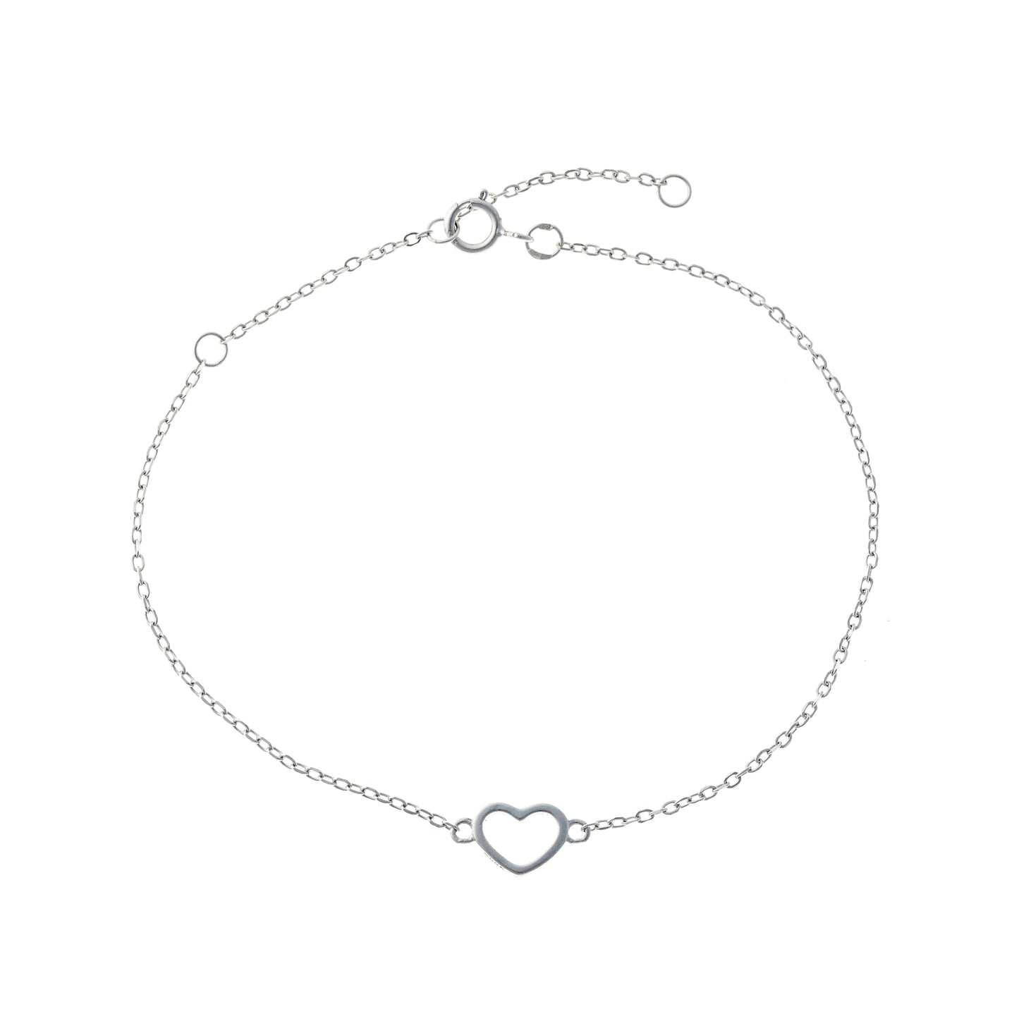 Sterling Silver Heart Bracelet