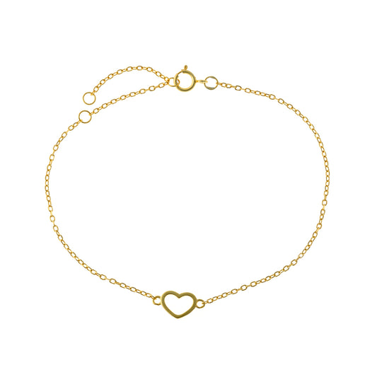 Sterling Silver Heart Bracelet