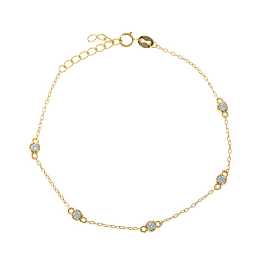 Sterling Silver CZ Bracelet
