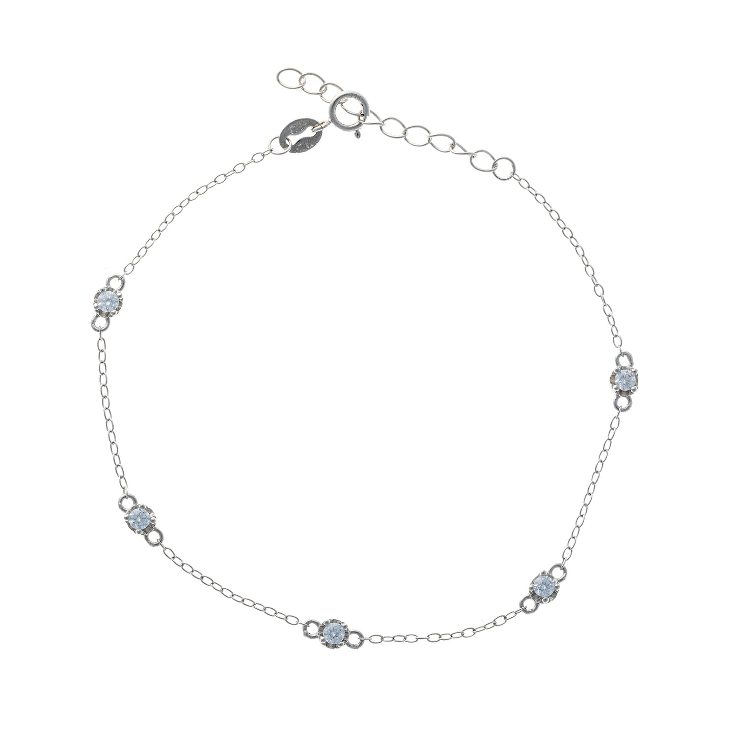 Sterling Silver CZ Bracelet