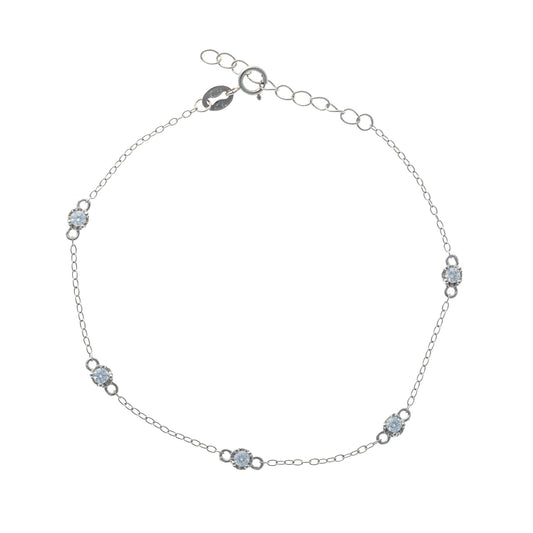 Sterling Silver CZ Bracelet