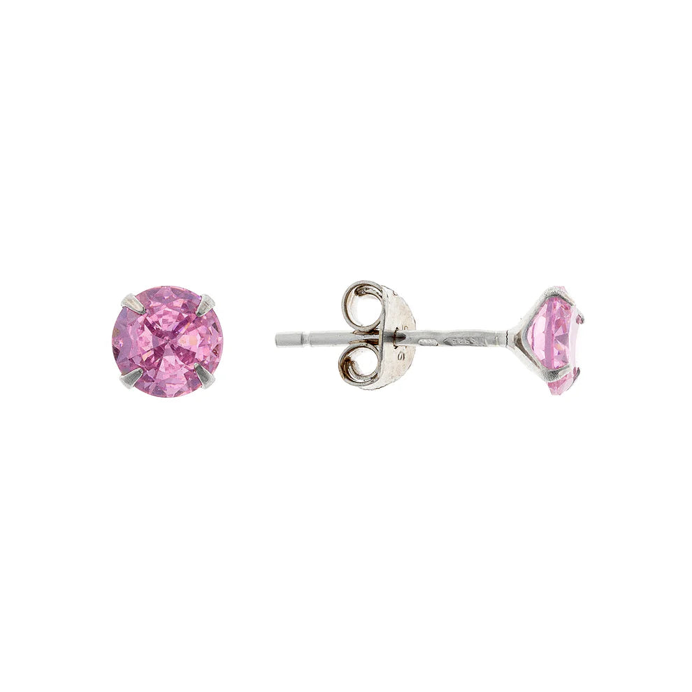 Sterling Silver 3 - 5 mm CZ Studs