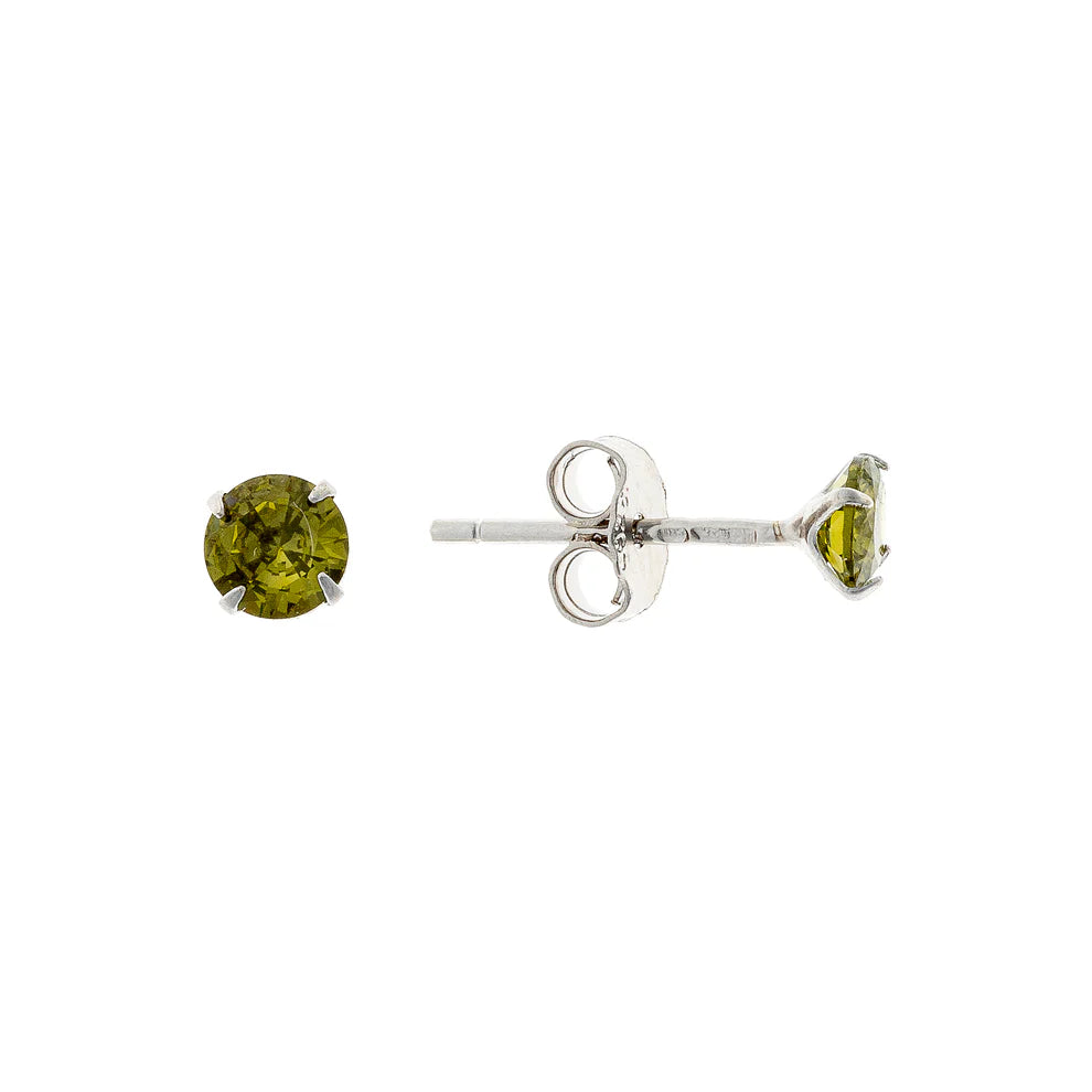 Sterling Silver 3 - 4 mm CZ Studs