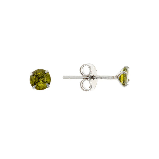 Sterling Silver 3 - 4 mm CZ Studs