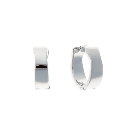 Sterling Silver Wide Hoops