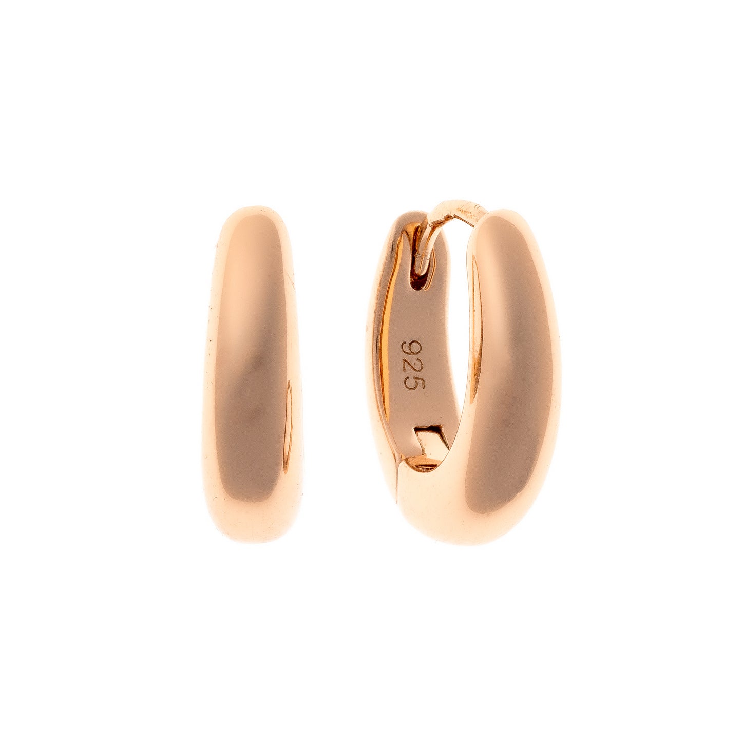 Sterling Silver Oval Hoops