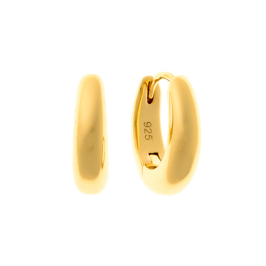 Sterling Silver Oval Hoops