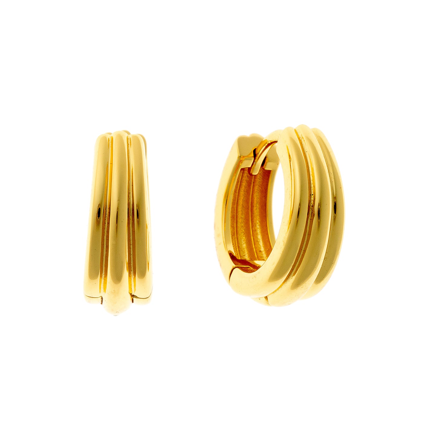 Sterling Silver Line Hoops