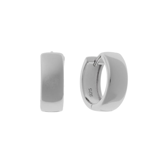 Sterling Silver Wide Hoops