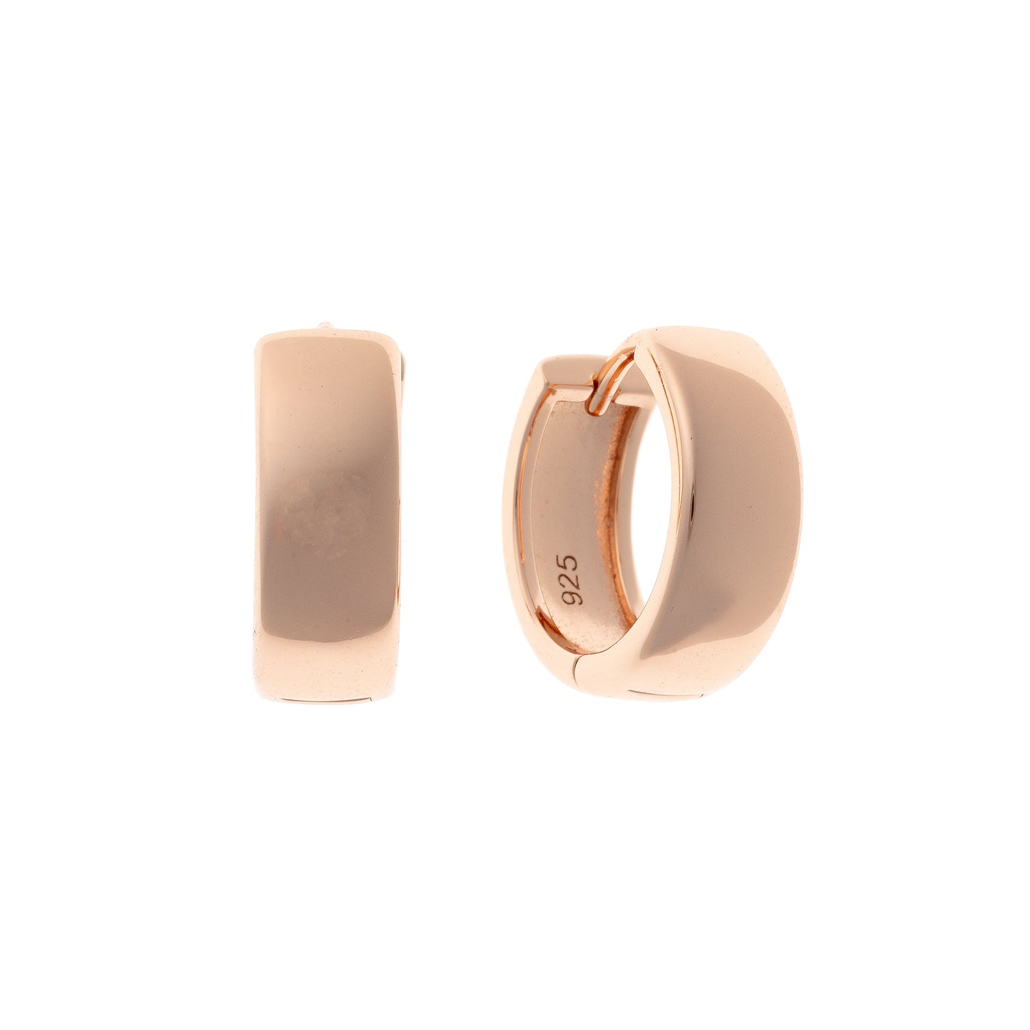 Sterling Silver Wide Hoops