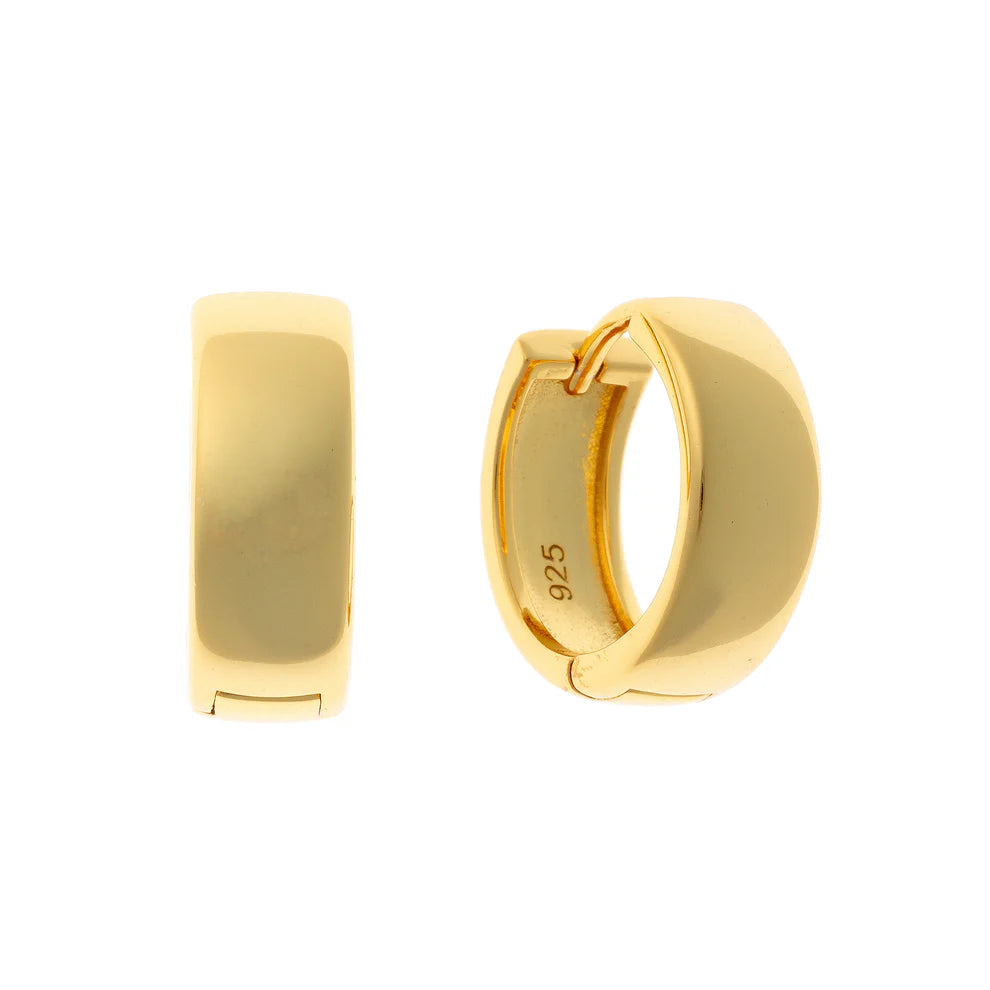 Sterling Silver Wide Hoops