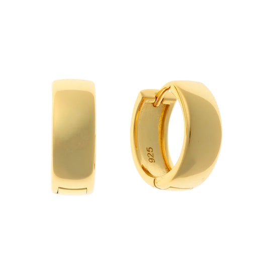 Sterling Silver Wide Hoops