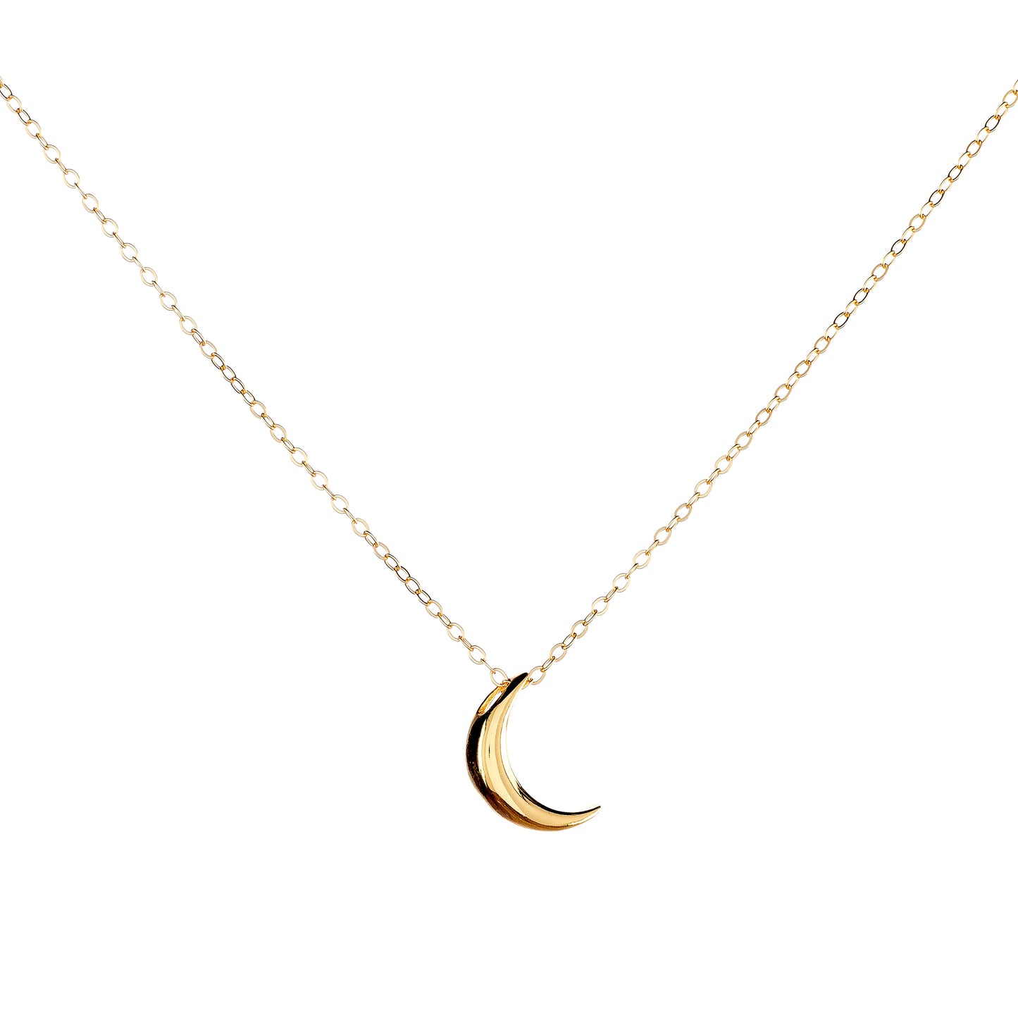 Sterling Silver Moon Necklace