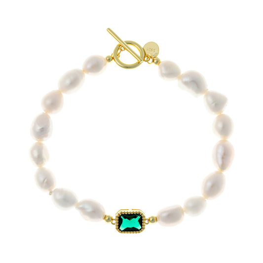 Sterling Silver Pearl Bracelet