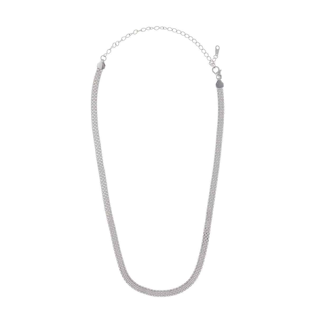 Collar de cadena de plata de ley