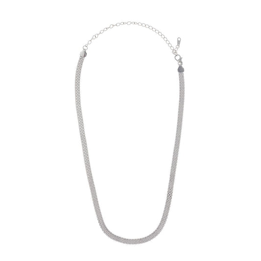 Collar de cadena de plata de ley