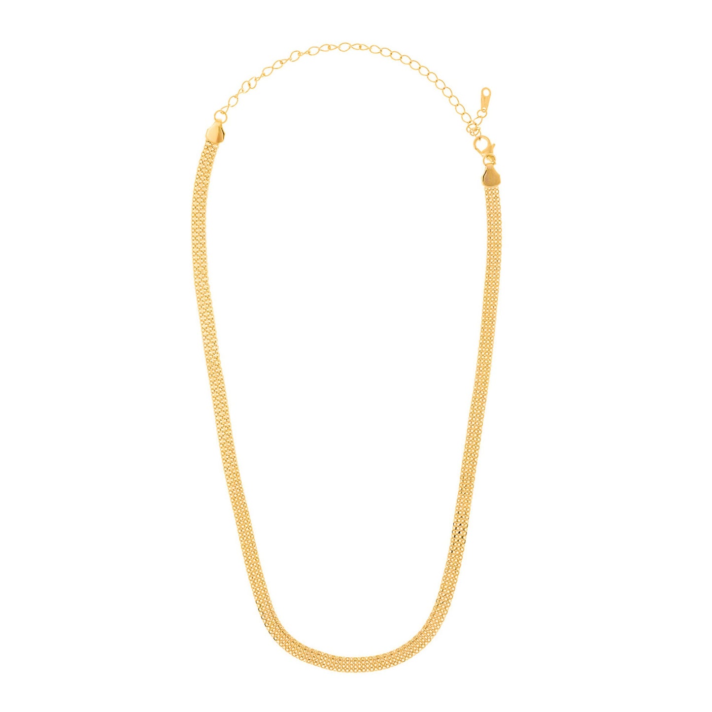 Collar de cadena de plata de ley