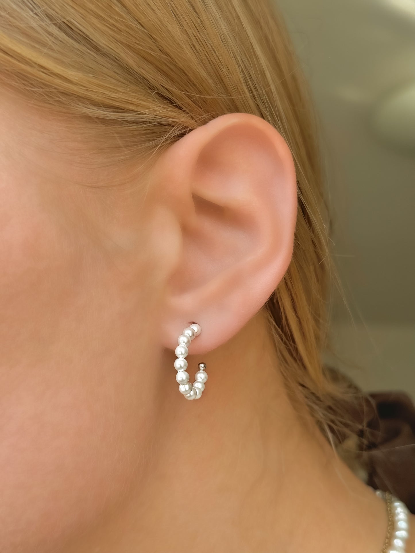Faux Pearl Earrings