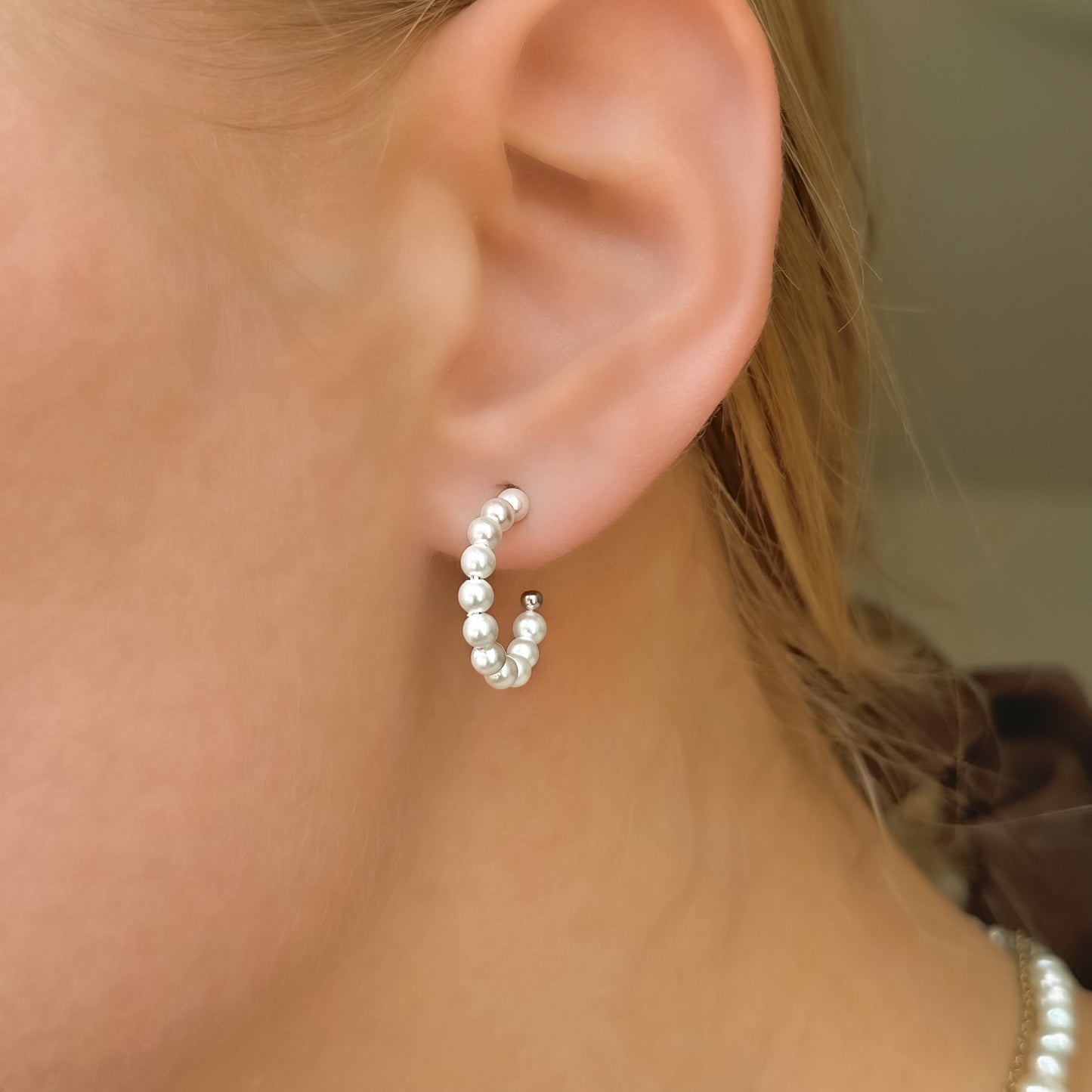 Faux Pearl Earrings