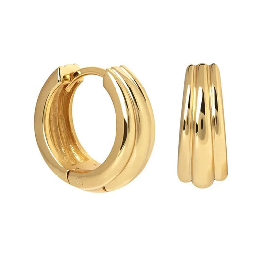 Sterling Silver Line Hoops