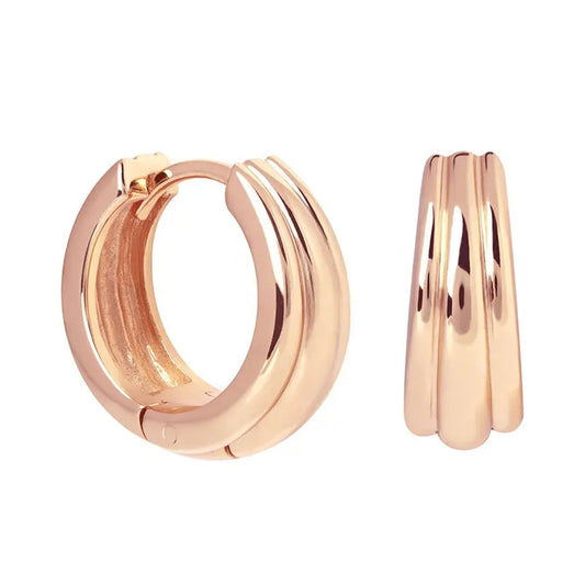 Sterling Silver Line Hoops