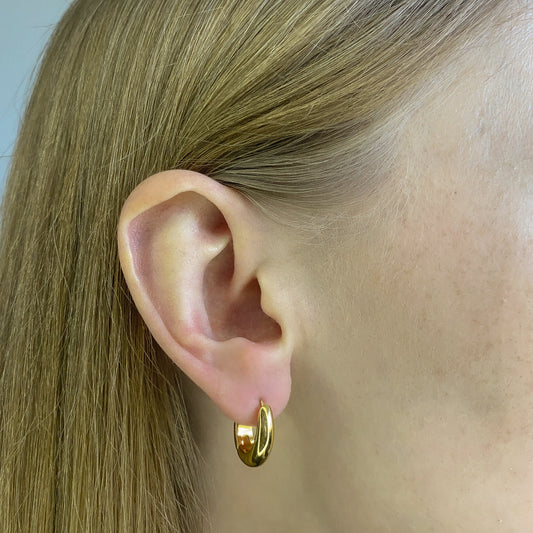 Sterling Silver Oval Hoops