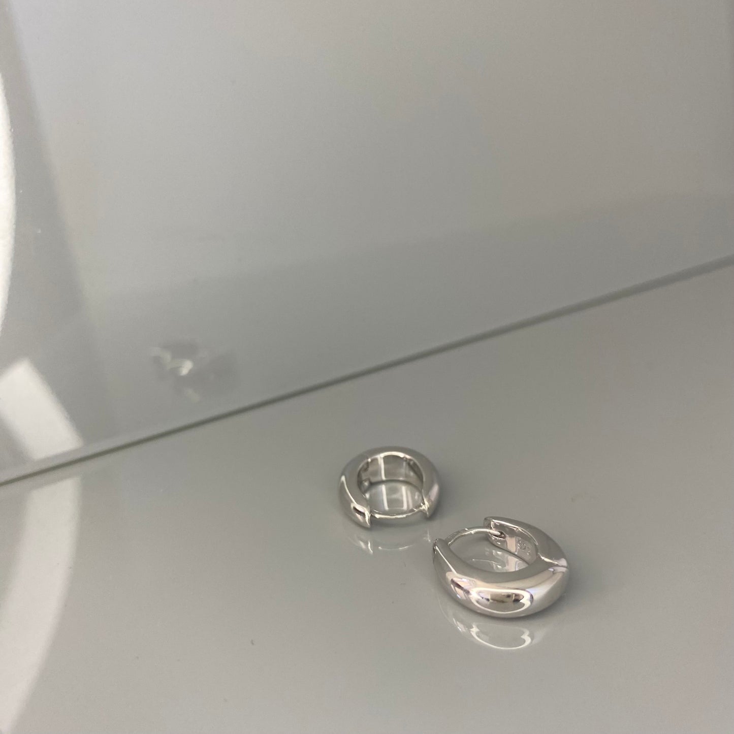 Sterling Silver Oval Hoops