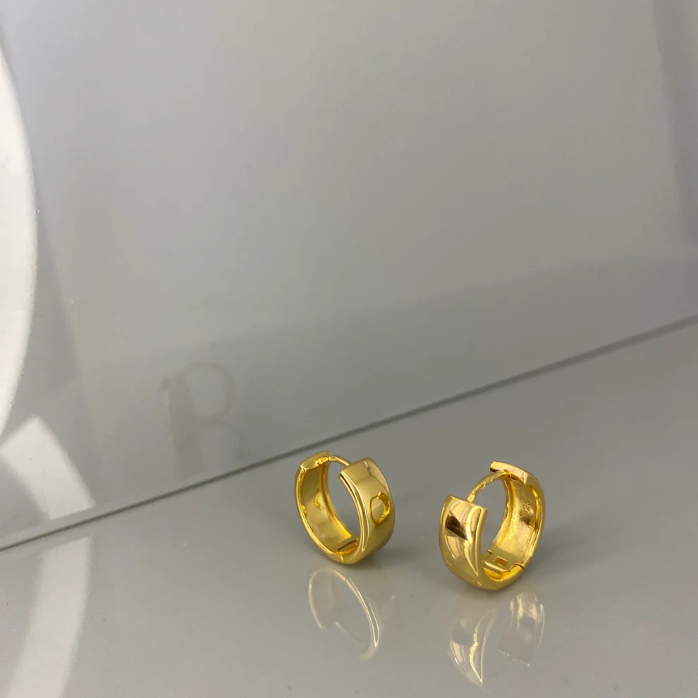 Sterling Silver Wide Hoops