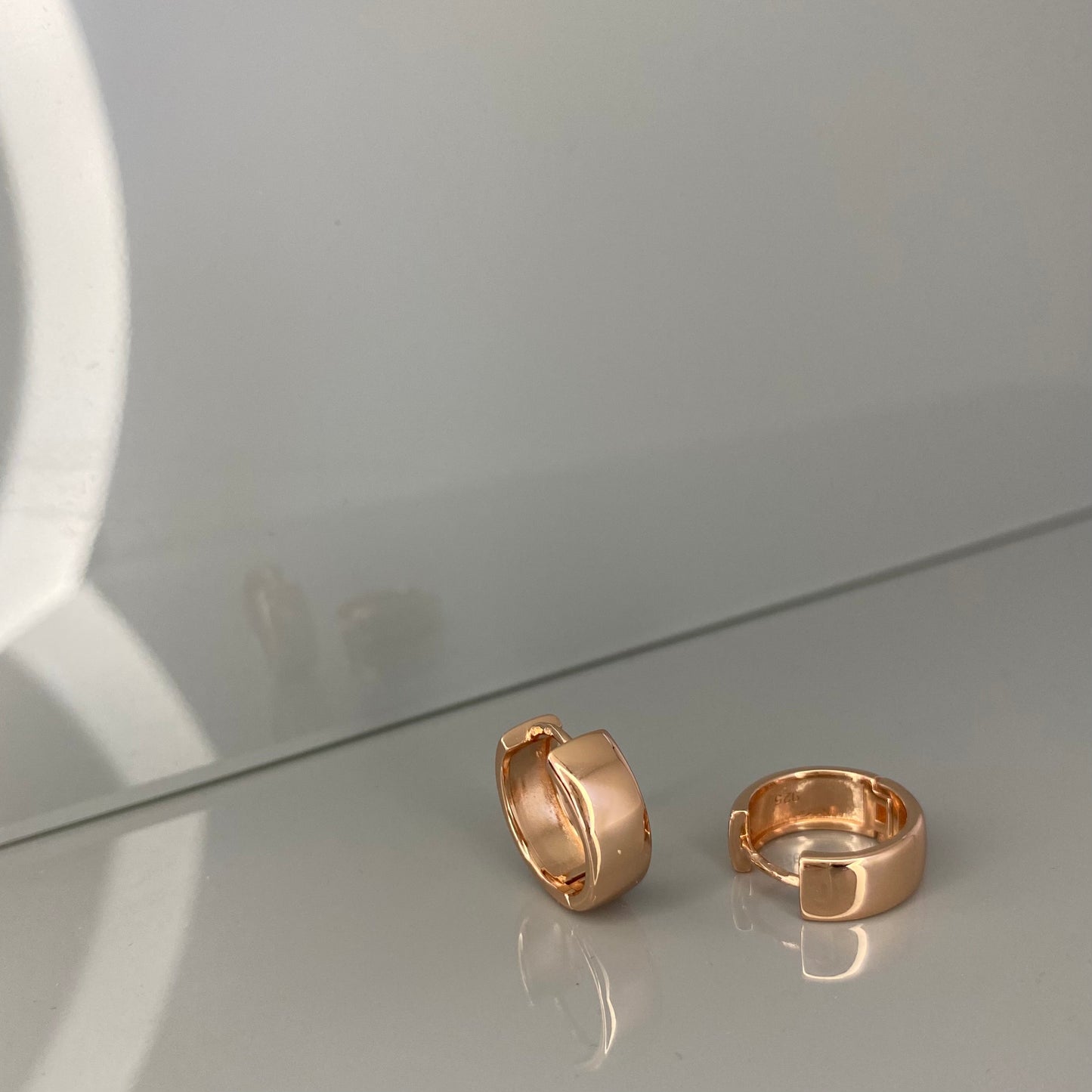 Sterling Silver Wide Hoops