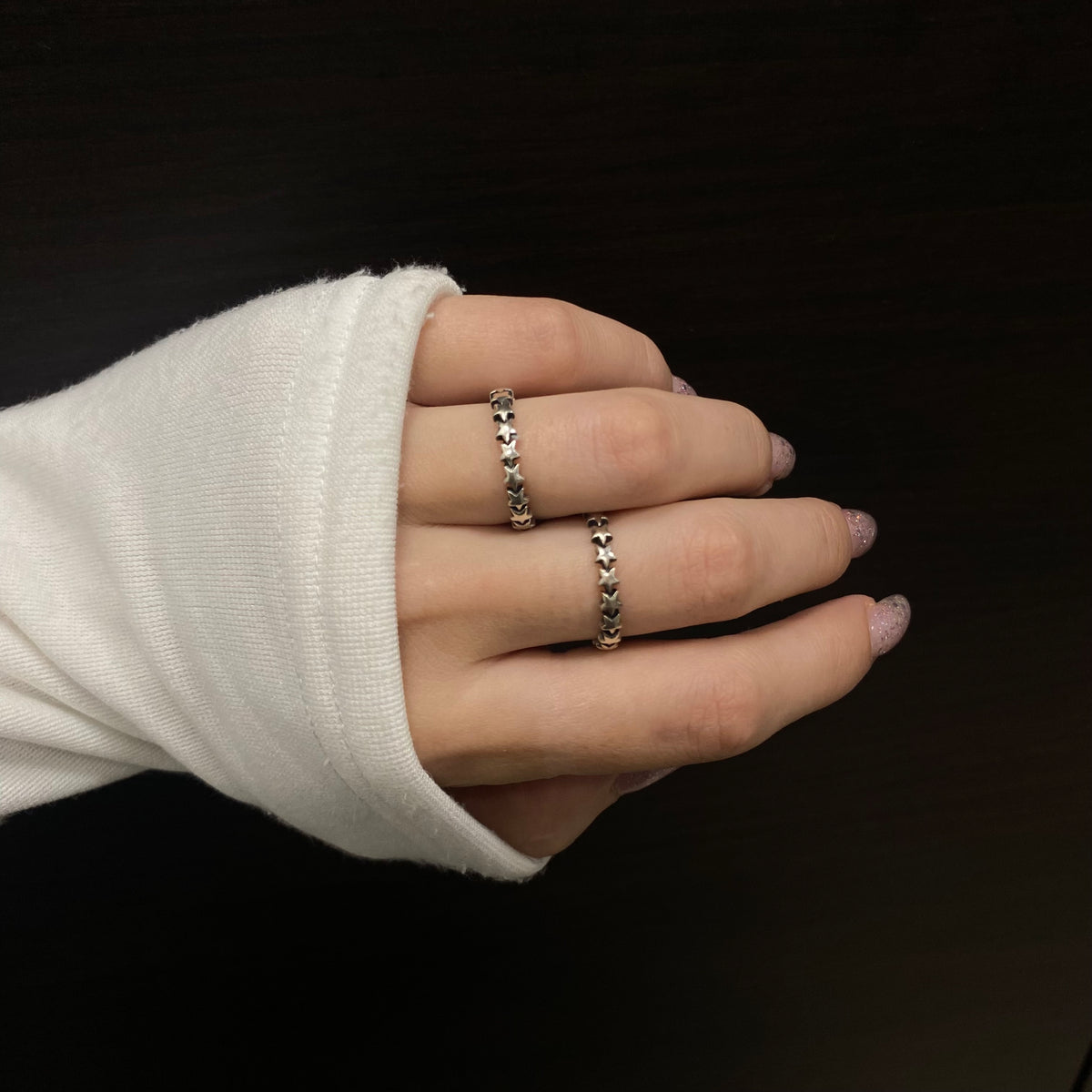 Sterling Silver Stars Ring