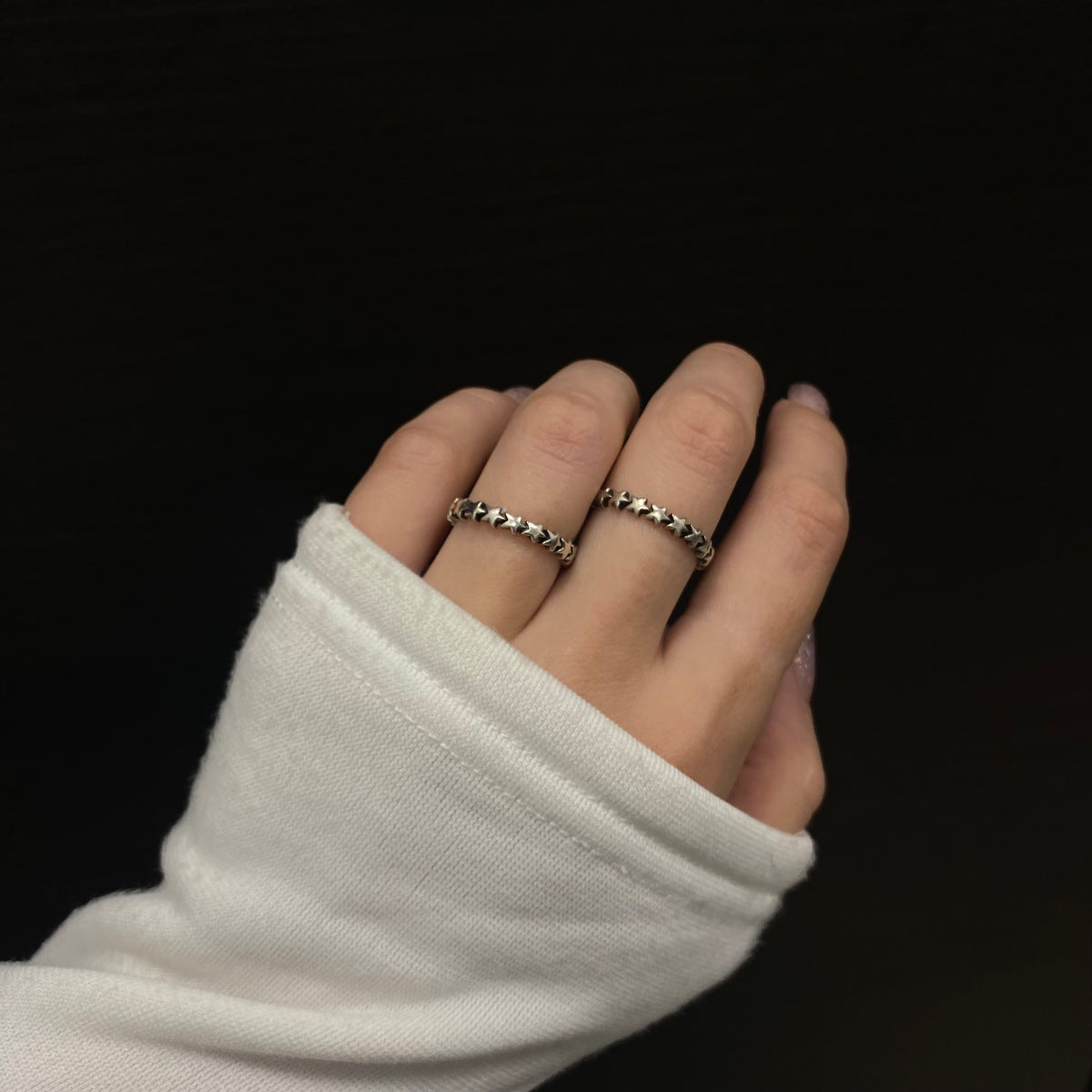 Sterling Silver Stars Ring