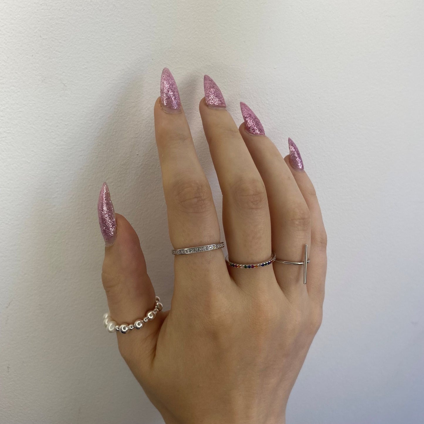 Sterling Silver CZ Band Ring