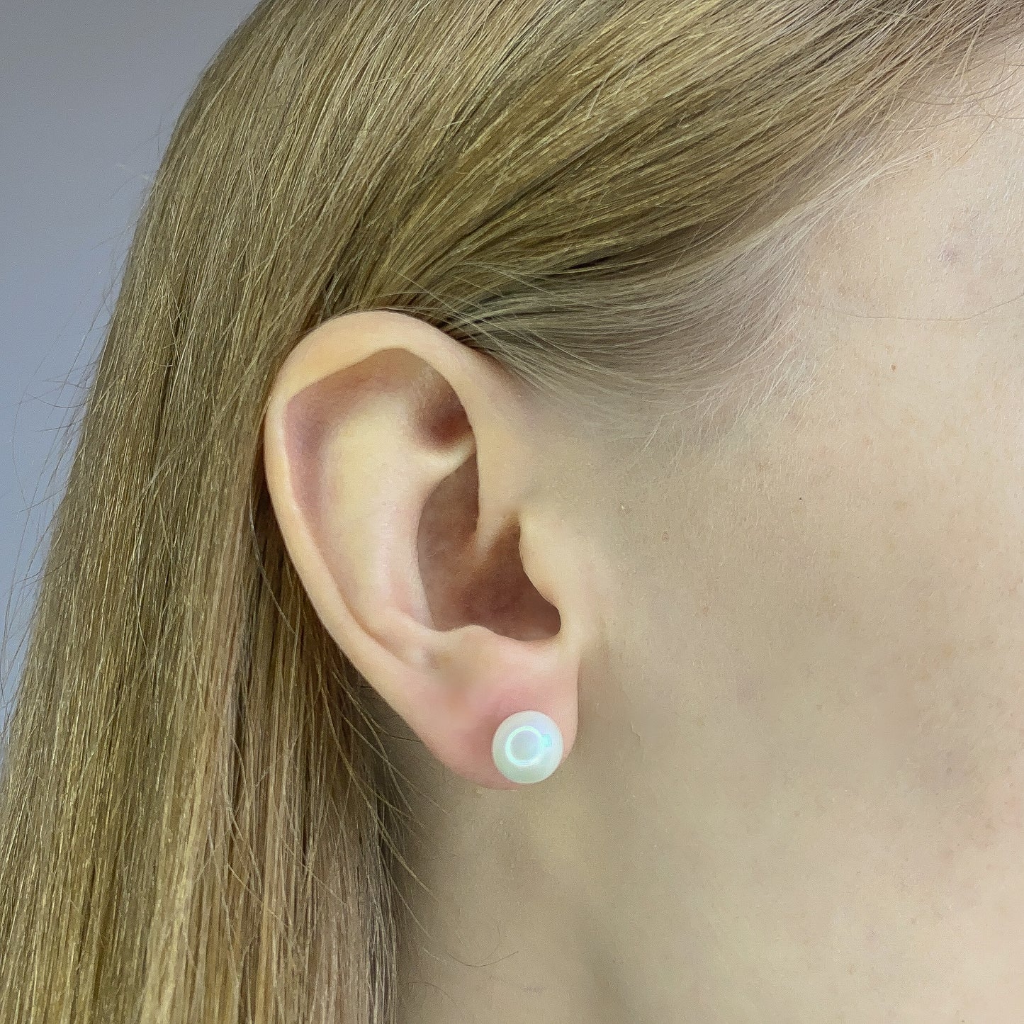 Sterling Silver 5 - 10 mm Pearl Studs