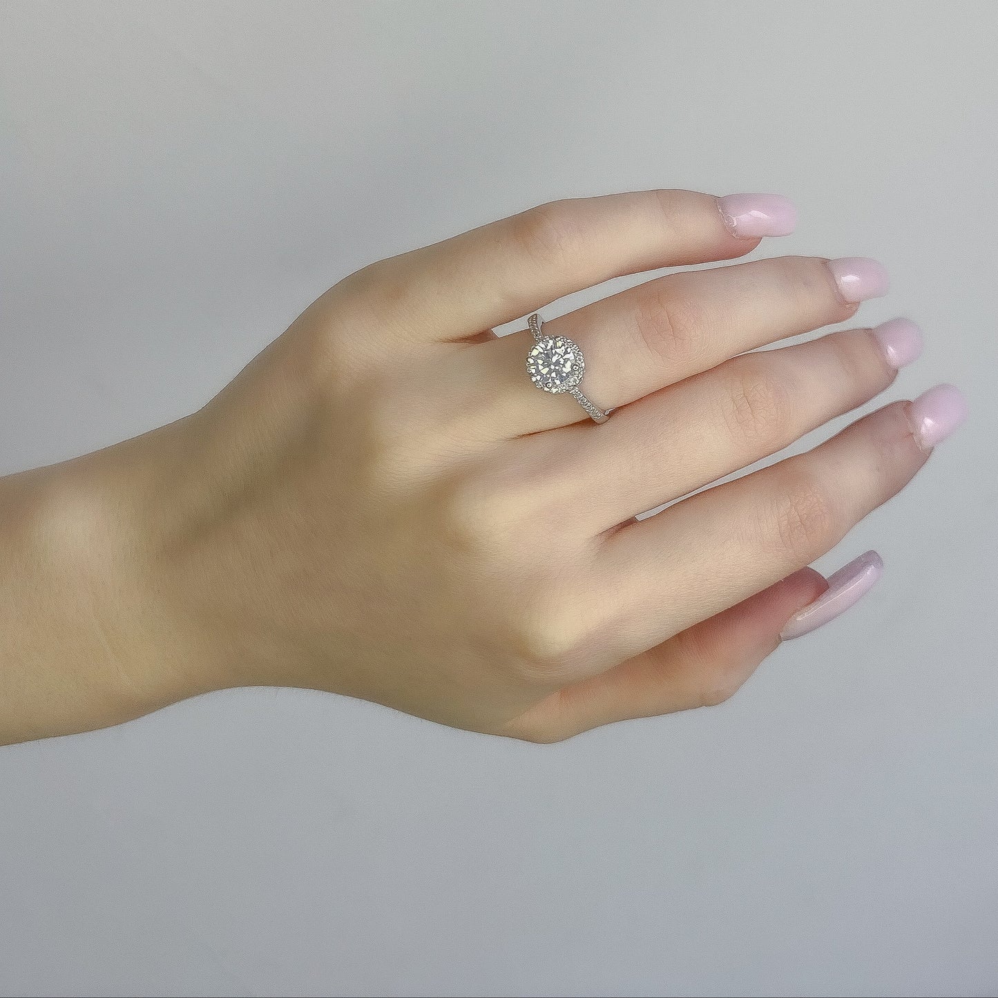 Sterling Silver CZ Crystal Ring