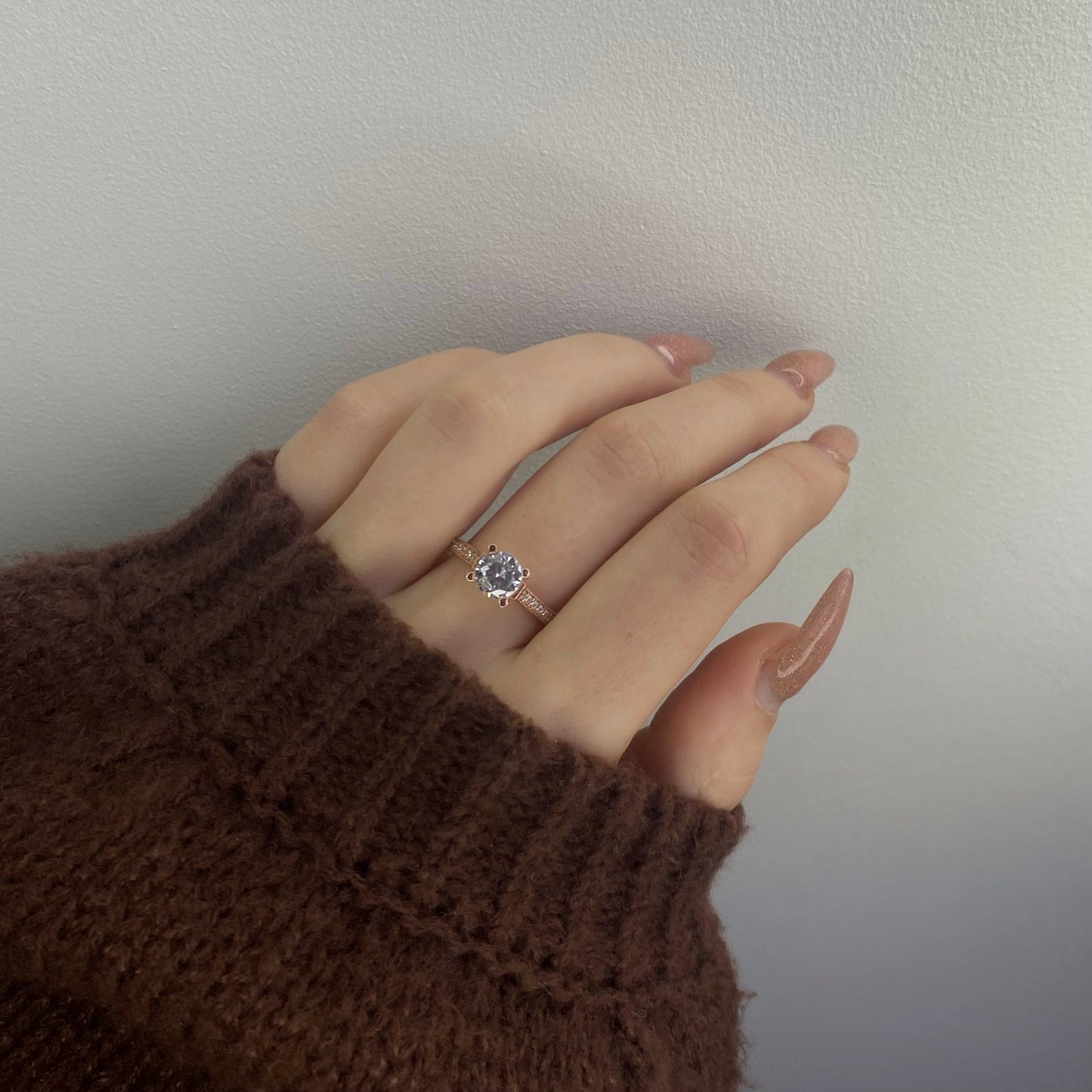 Sterling Silver CZ Crystal Ring