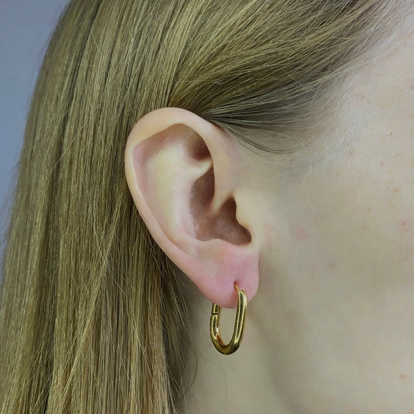 Aros ovalados de acero inoxidable