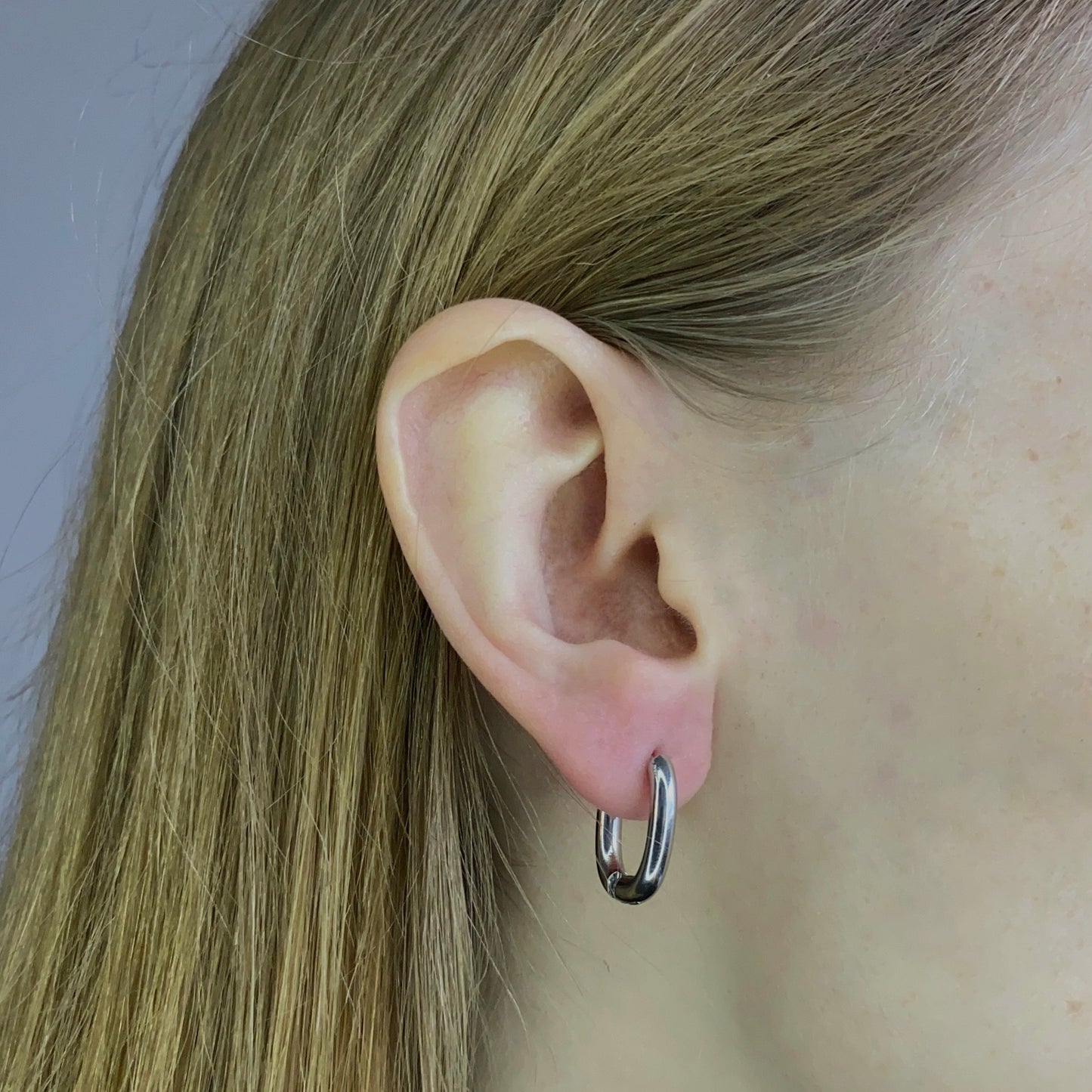 Aros ovalados de acero inoxidable