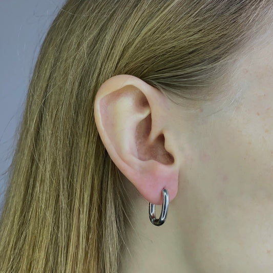 Aros ovalados de acero inoxidable