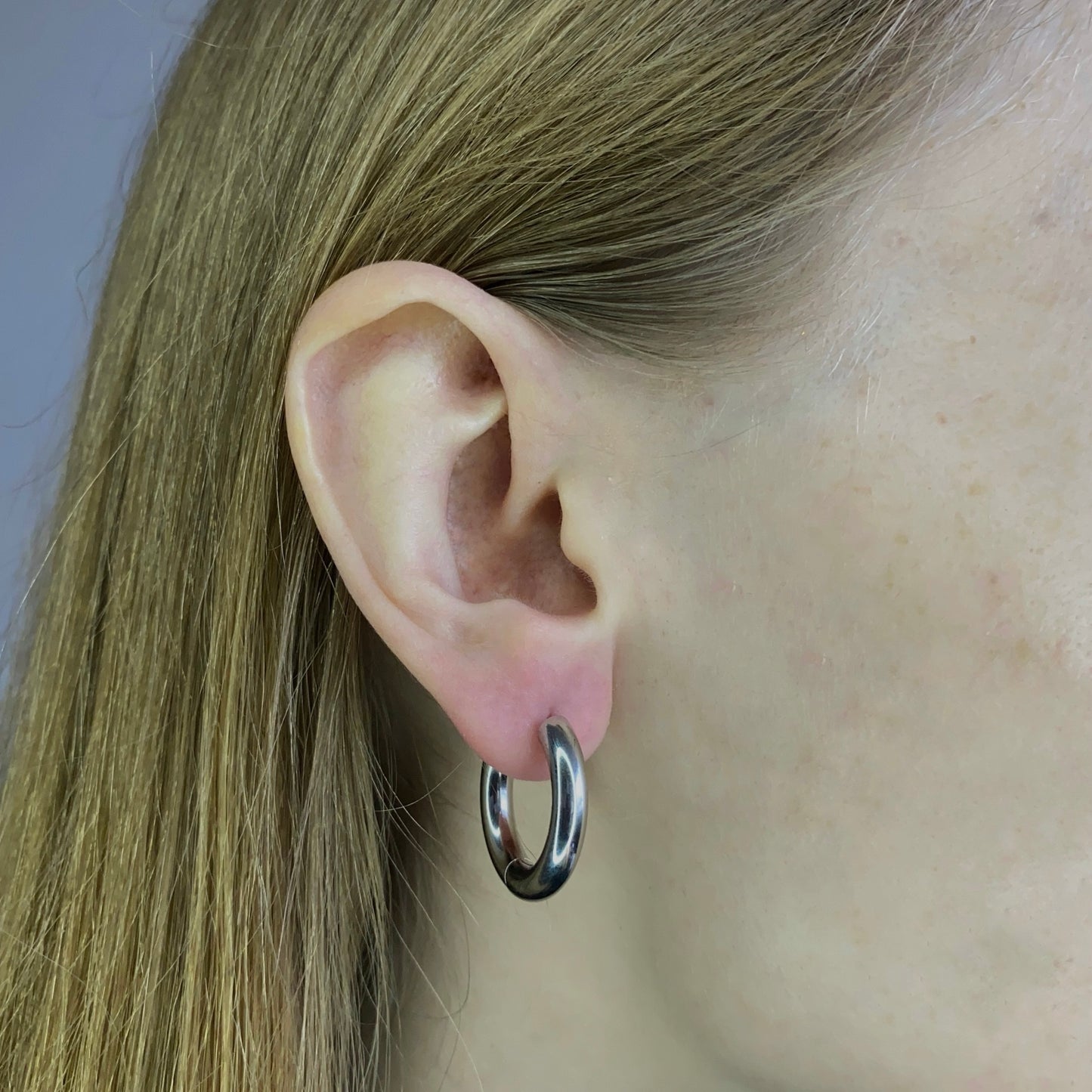 Aros gruesos de acero inoxidable