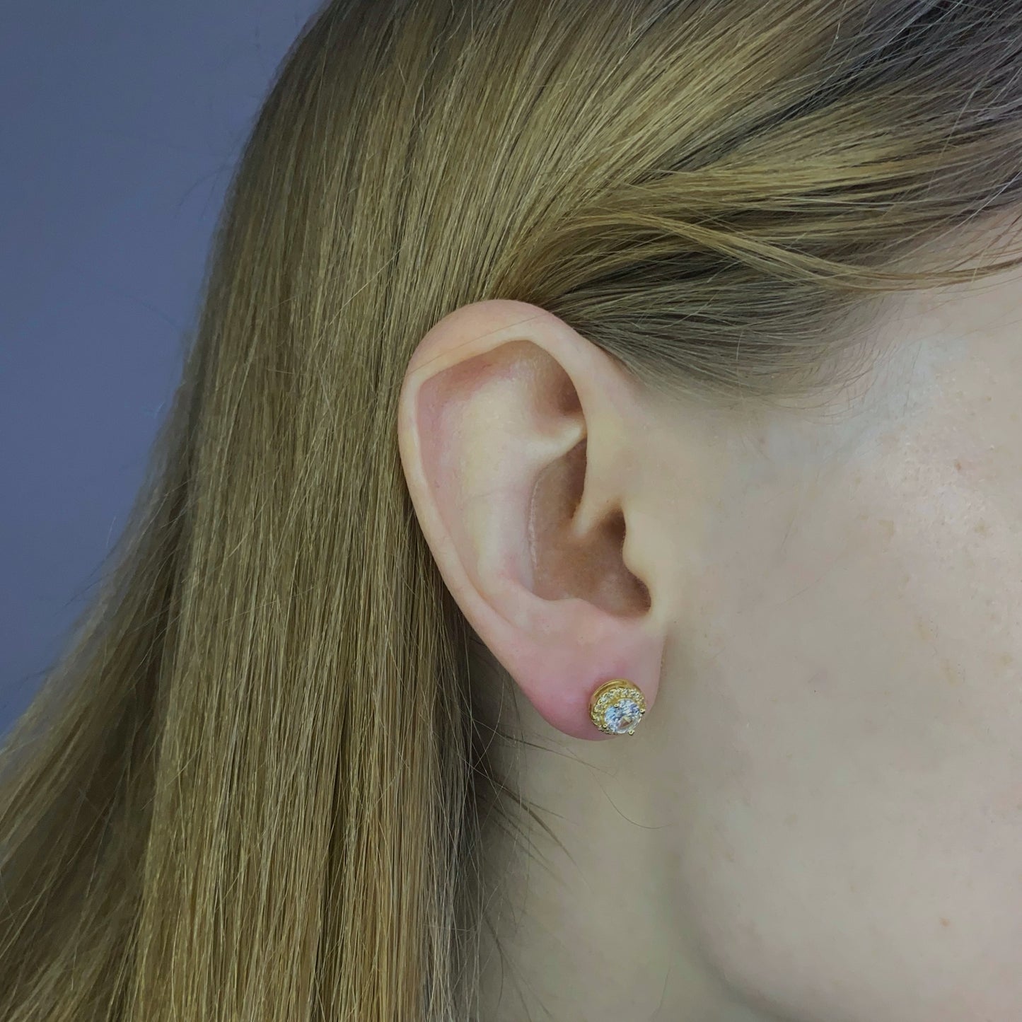 Pendientes Soleste de plata de ley