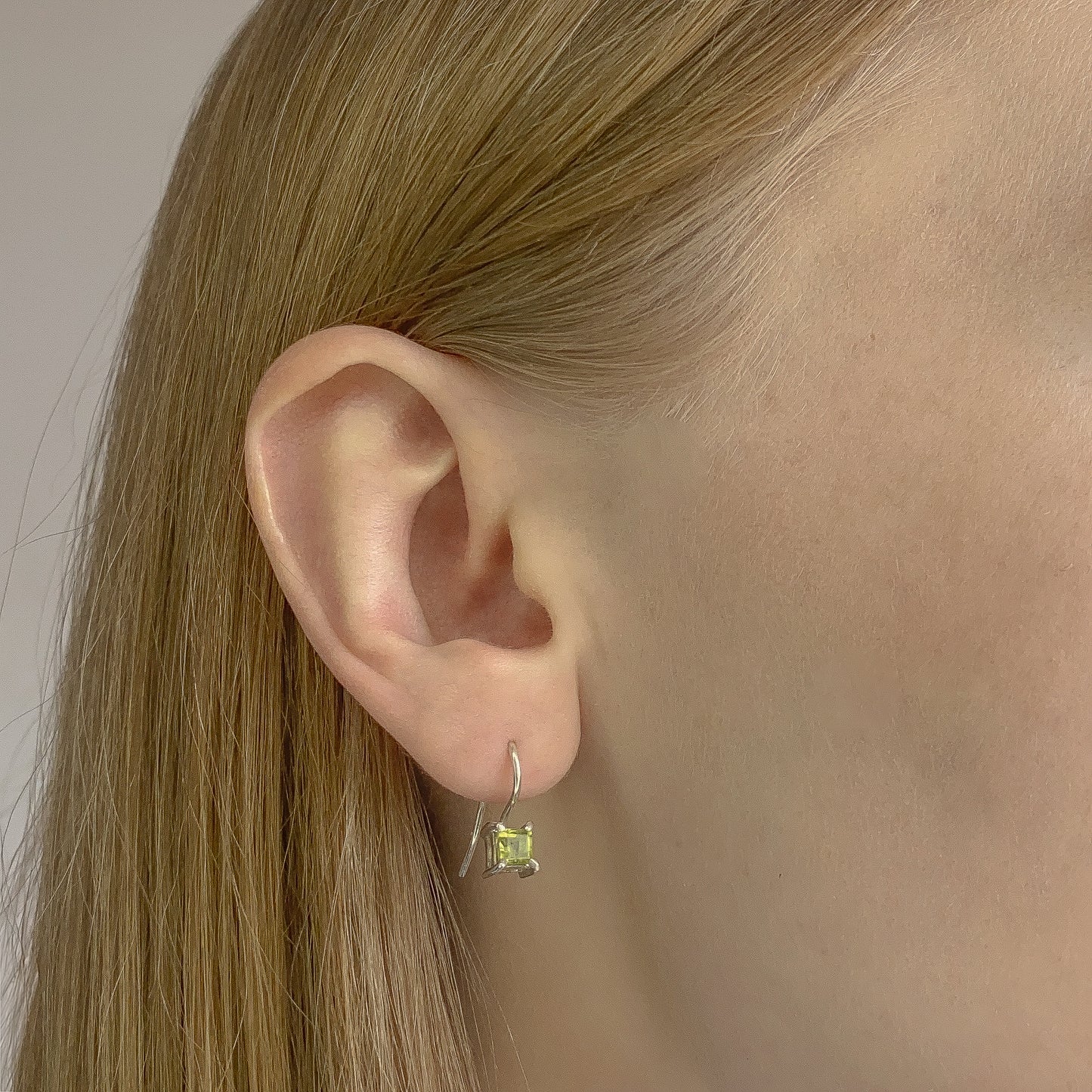 Sterling Silver Peridot Earrings