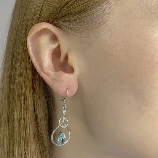 Blue Topaz Earrings