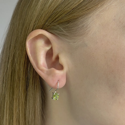 Sterling Silver Peridot Earrings