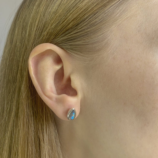 Labradorite Stud Earrings