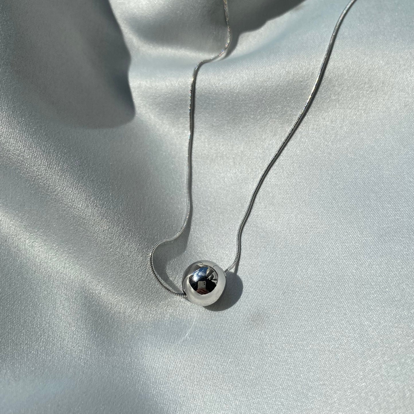 Sterling Silver Bead Necklace