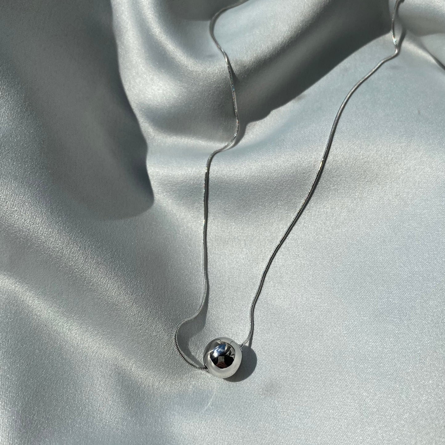 Sterling Silver Bead Necklace