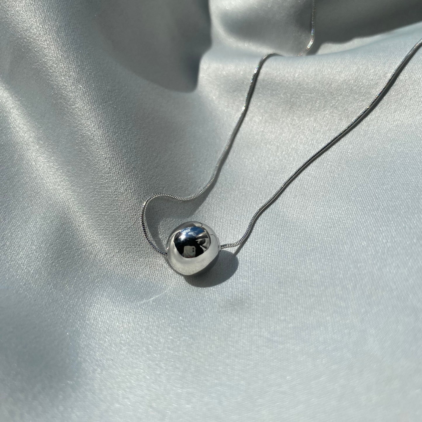 Sterling Silver Bead Necklace