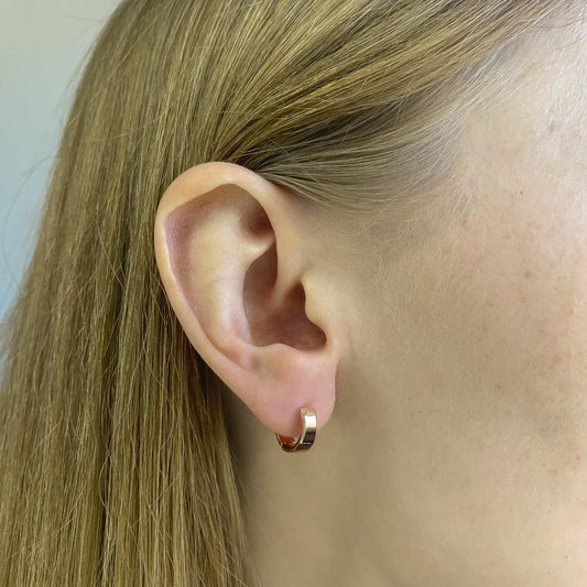 Sterling Silver Wide Hoops