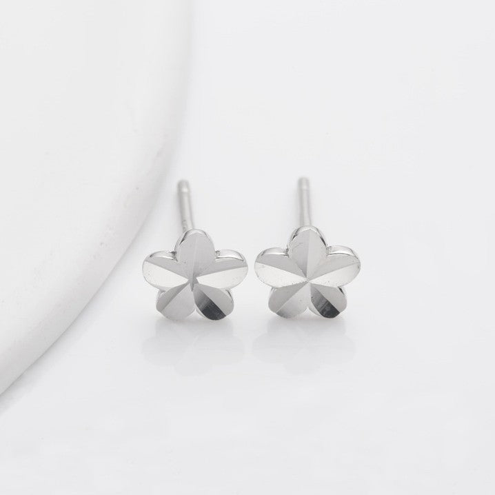 Sterling Silver Flower Studs