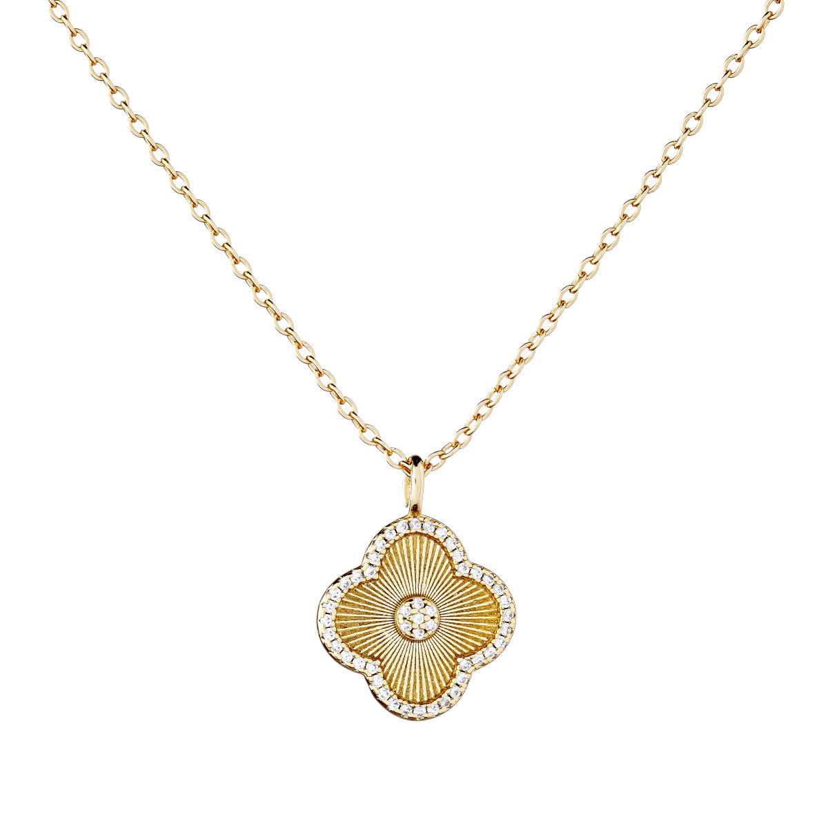 Sterling Silver Clover Necklace